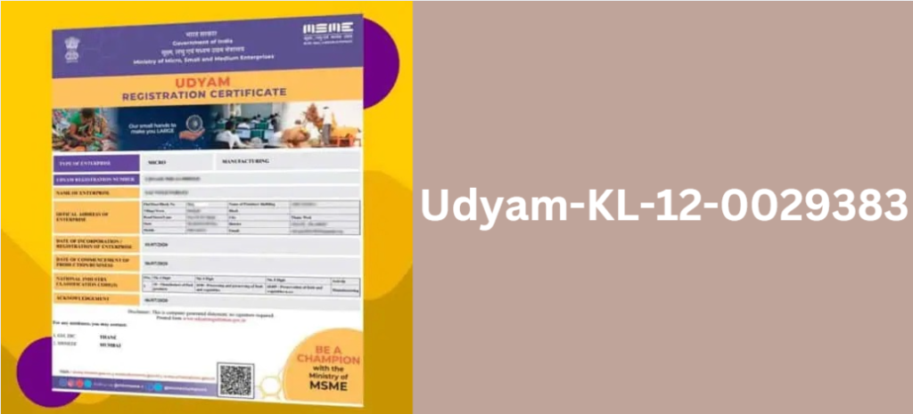 Udyam-KL-12-0029383