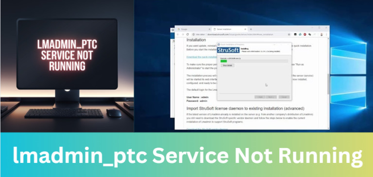 lmadmin_ptc Service Not Running